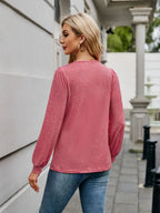 V-neck Long Sleeve T-shirt (2)