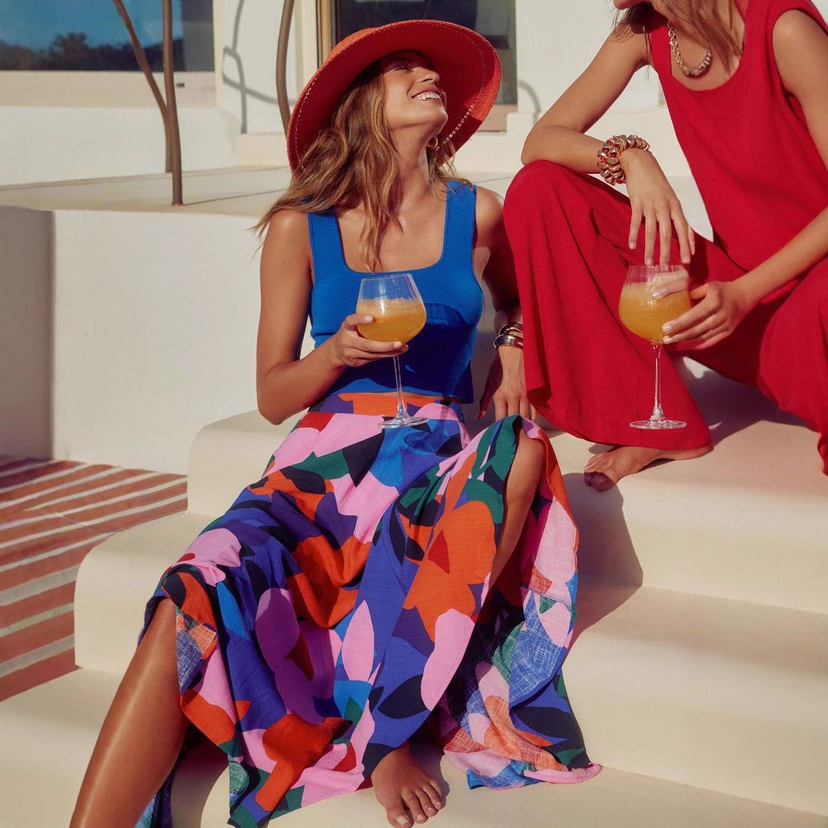 Casual Print Bohemian Midi Skirt photo 4