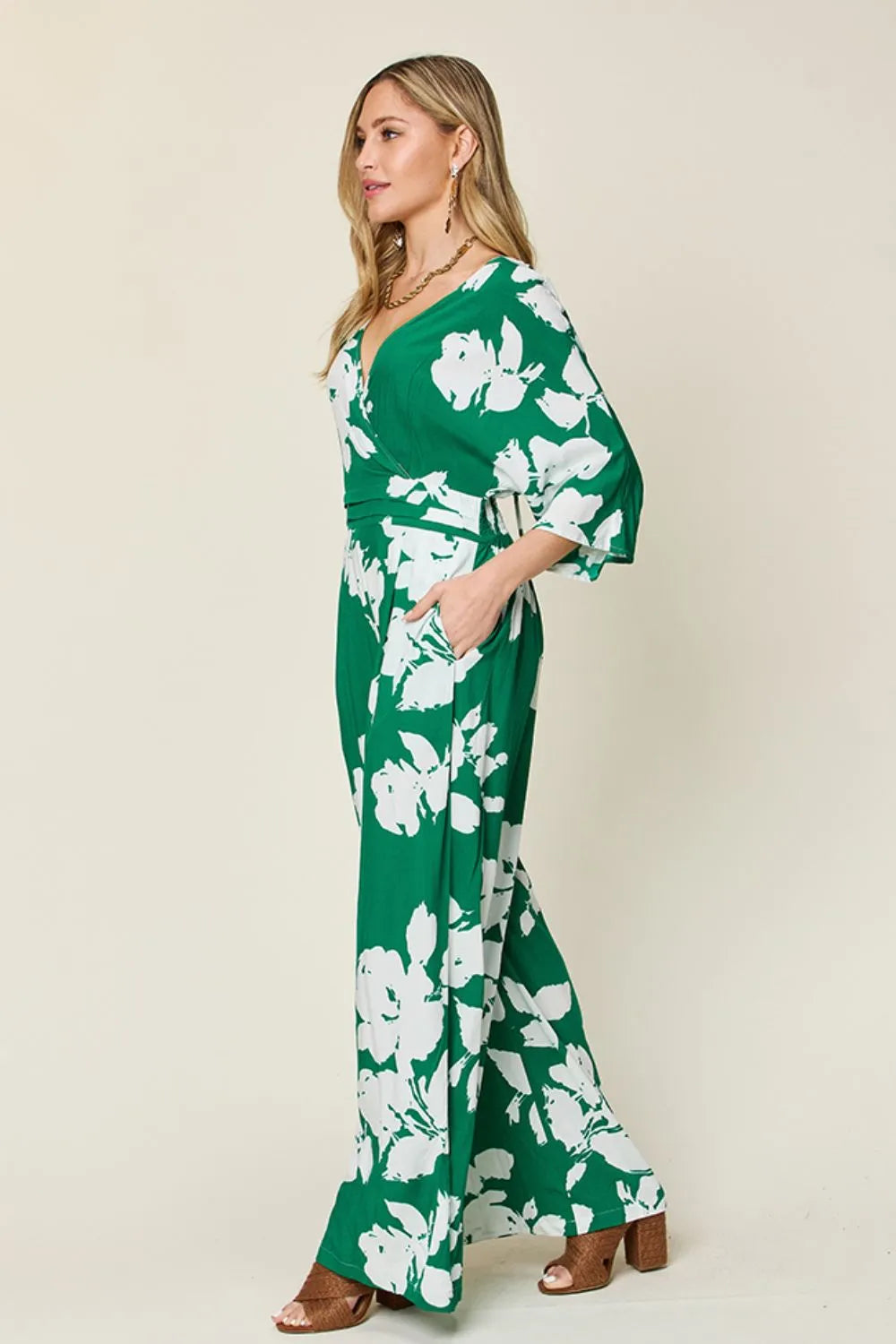 Full Size Printed Tie Back Wide Leg Jumpsuit (13)