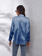 Button Up Collared Neck Long Sleeve Shirt (2)