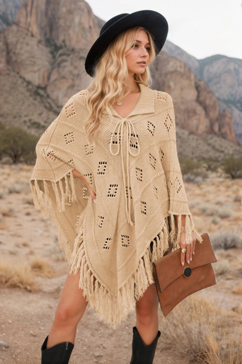 Tassel Hem Knit Cover Up (13)