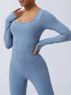 Twisted Backless Long Sleeve Jumpsuit (10)
