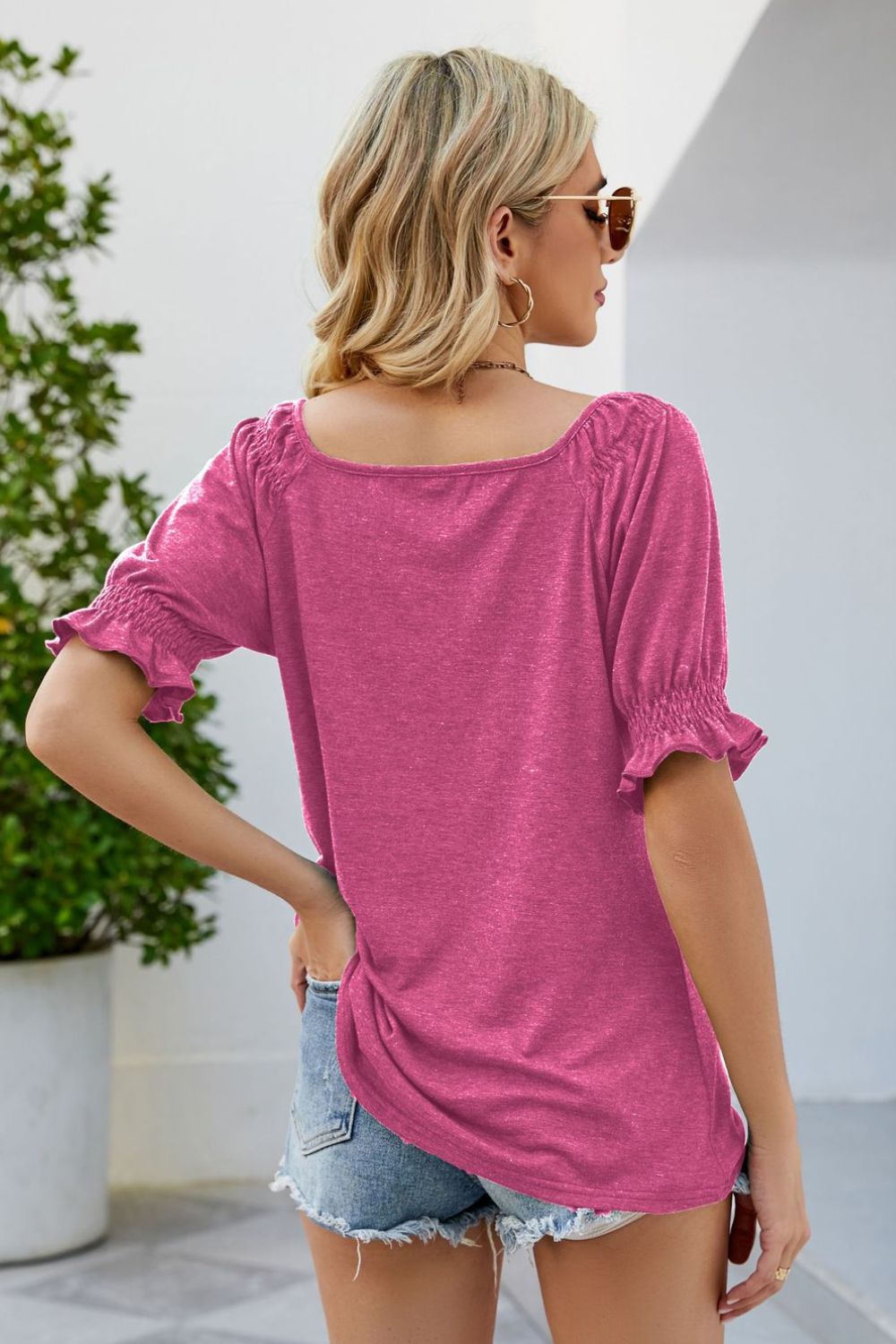 Short Flounce Sleeve Top (12)