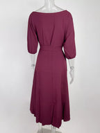 Boat Neck Tie Waist Dress (9)