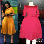 High Waist Pleated Dress photo 1