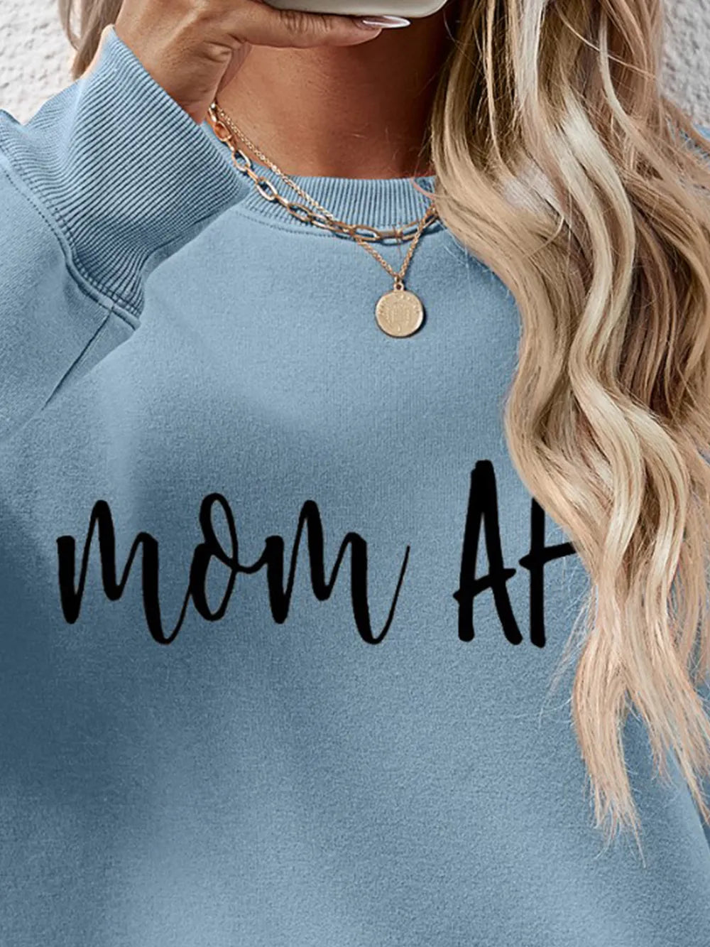 Letter Graphic Dropped Shoulder Sweatshirt (5)