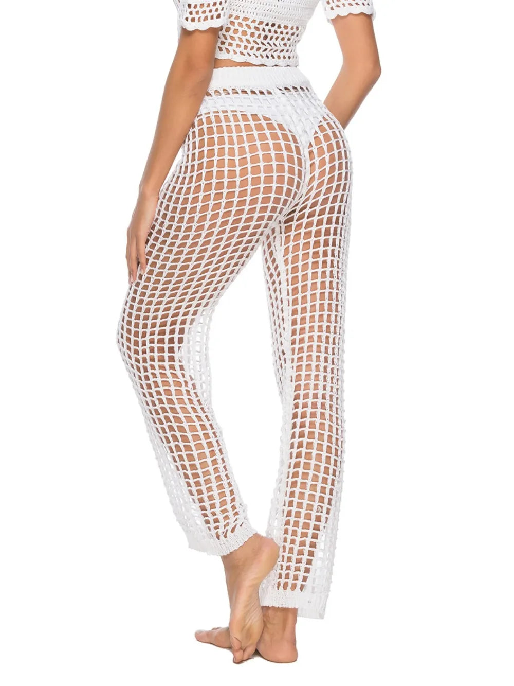 Cutout High Waist Swim Pants (9)