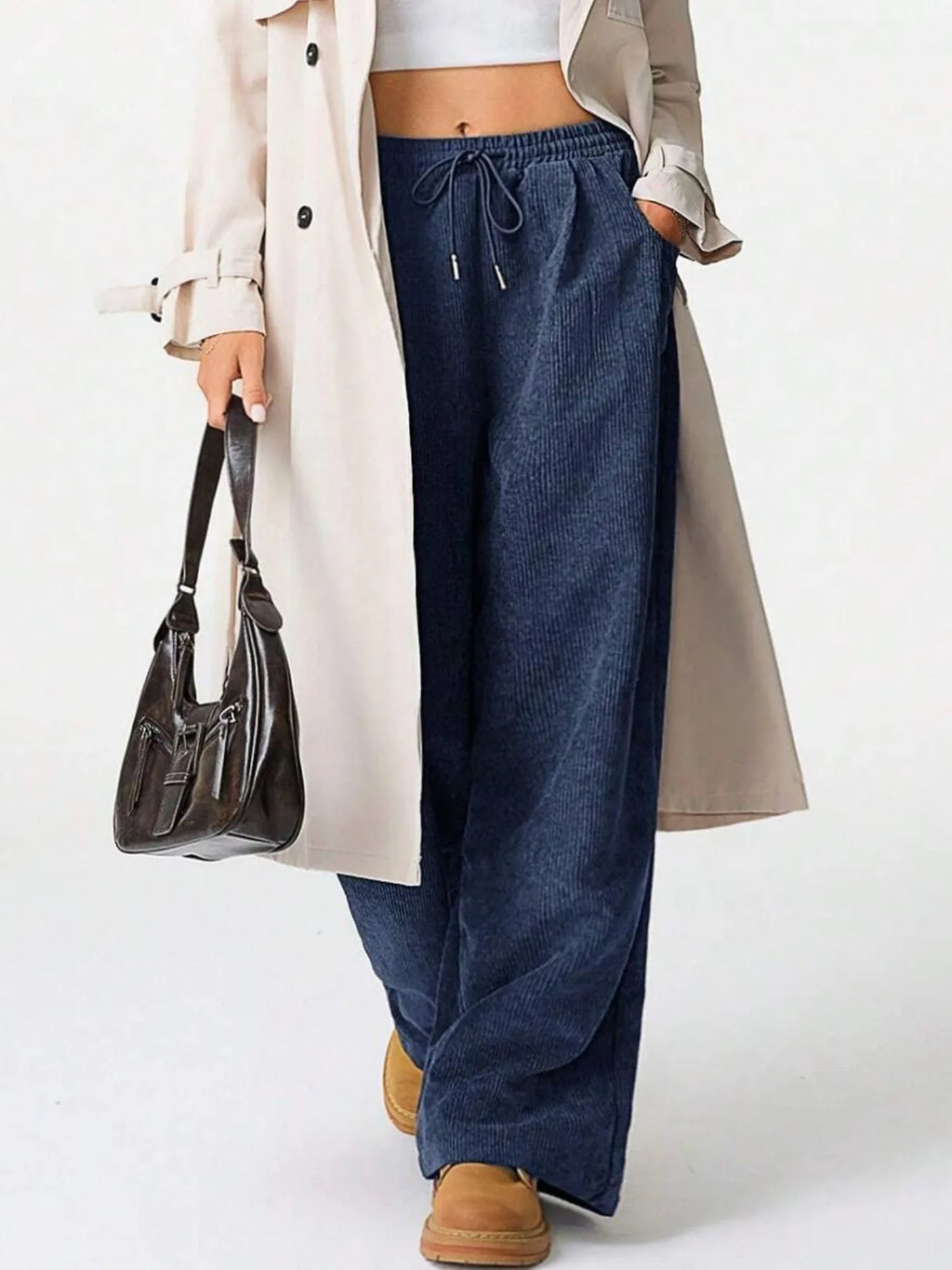 Drawstring Wide Leg Pants (13)
