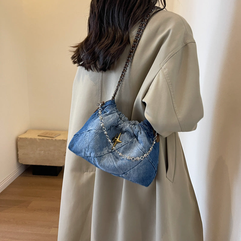 Denim Blue Chain Bag photo 3