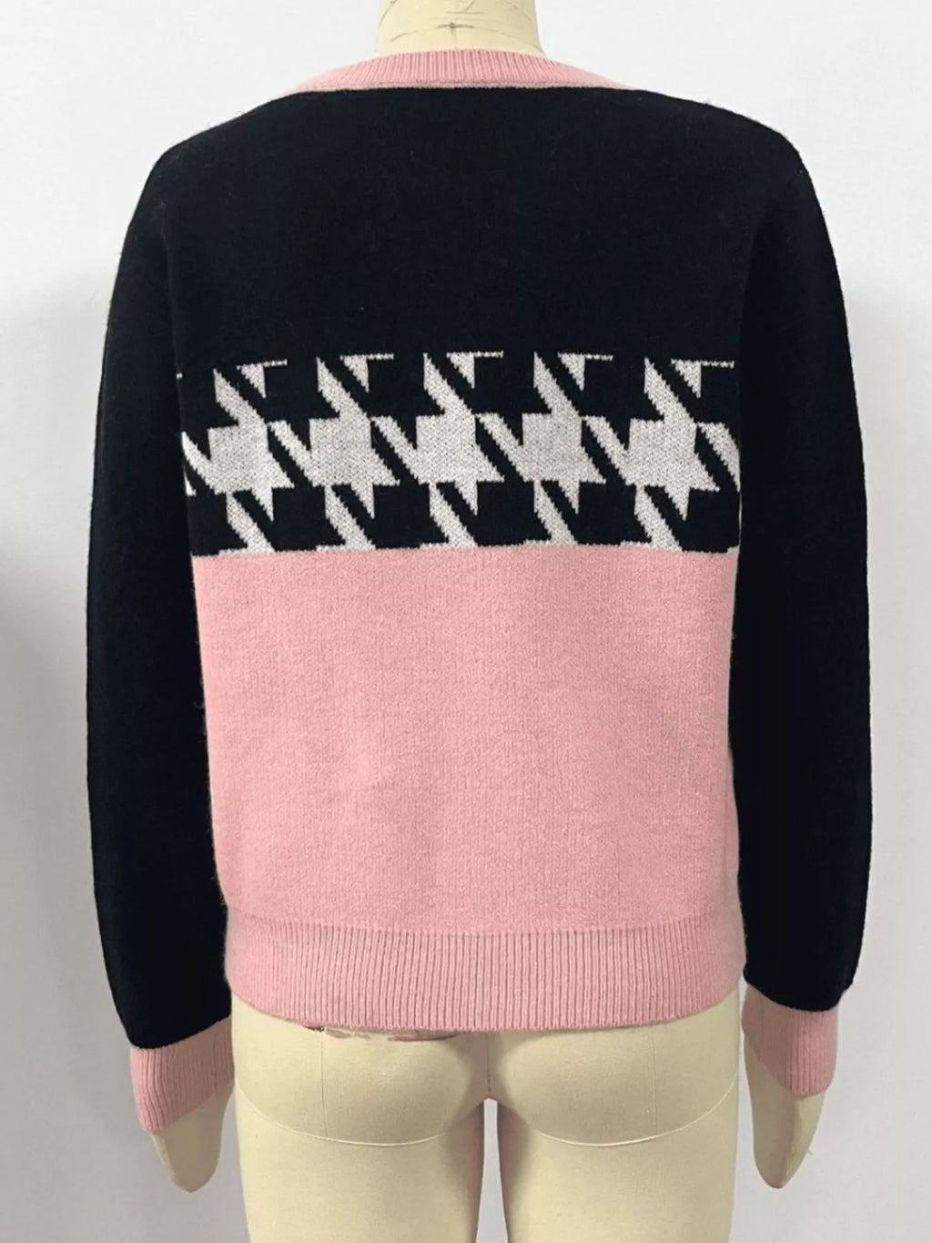 Block Houndstooth Sweater (5)