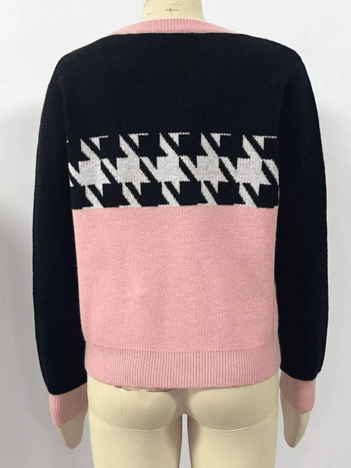Block Houndstooth Sweater (5)