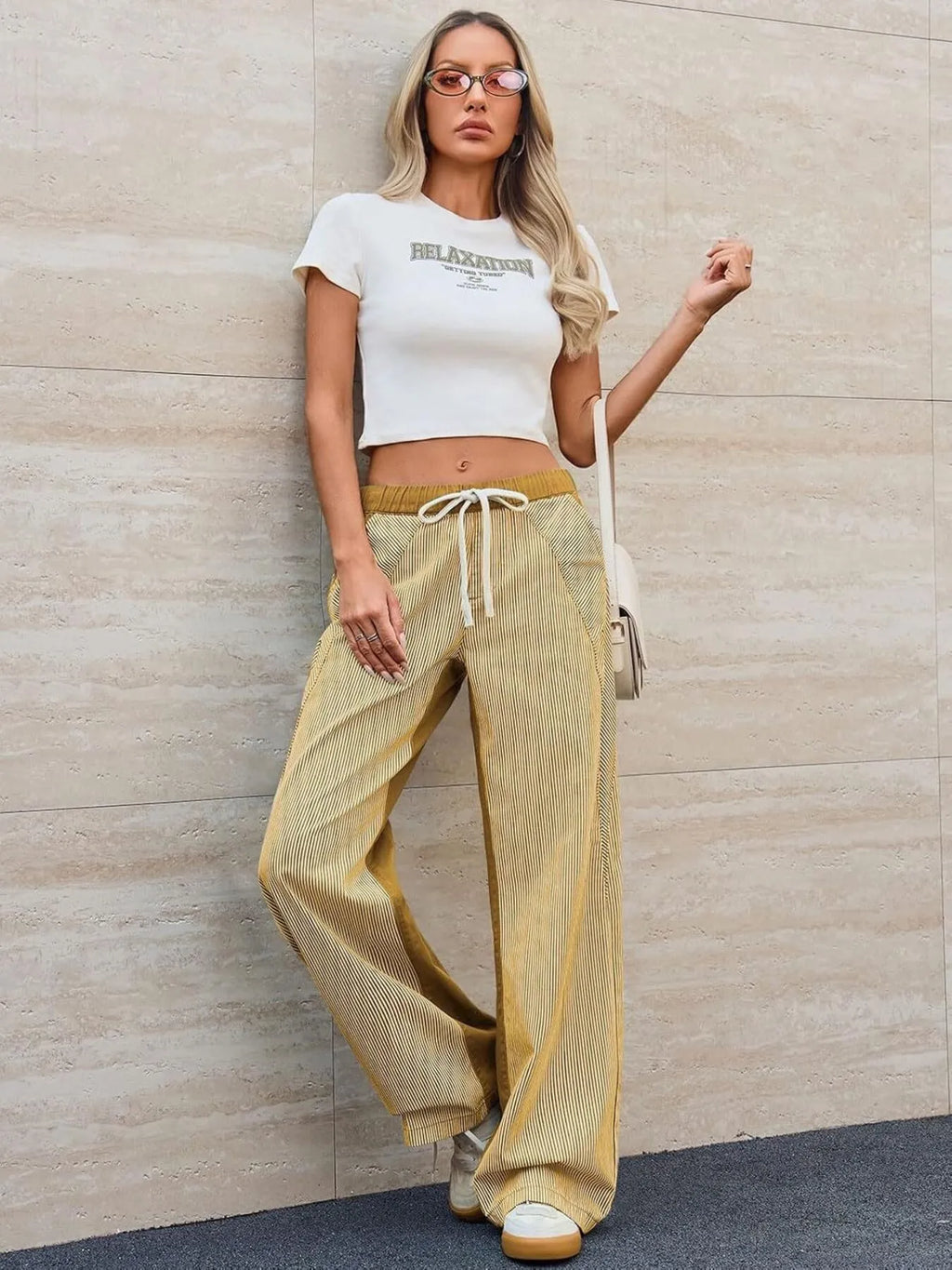 Striped Wide Leg Jeans (19)