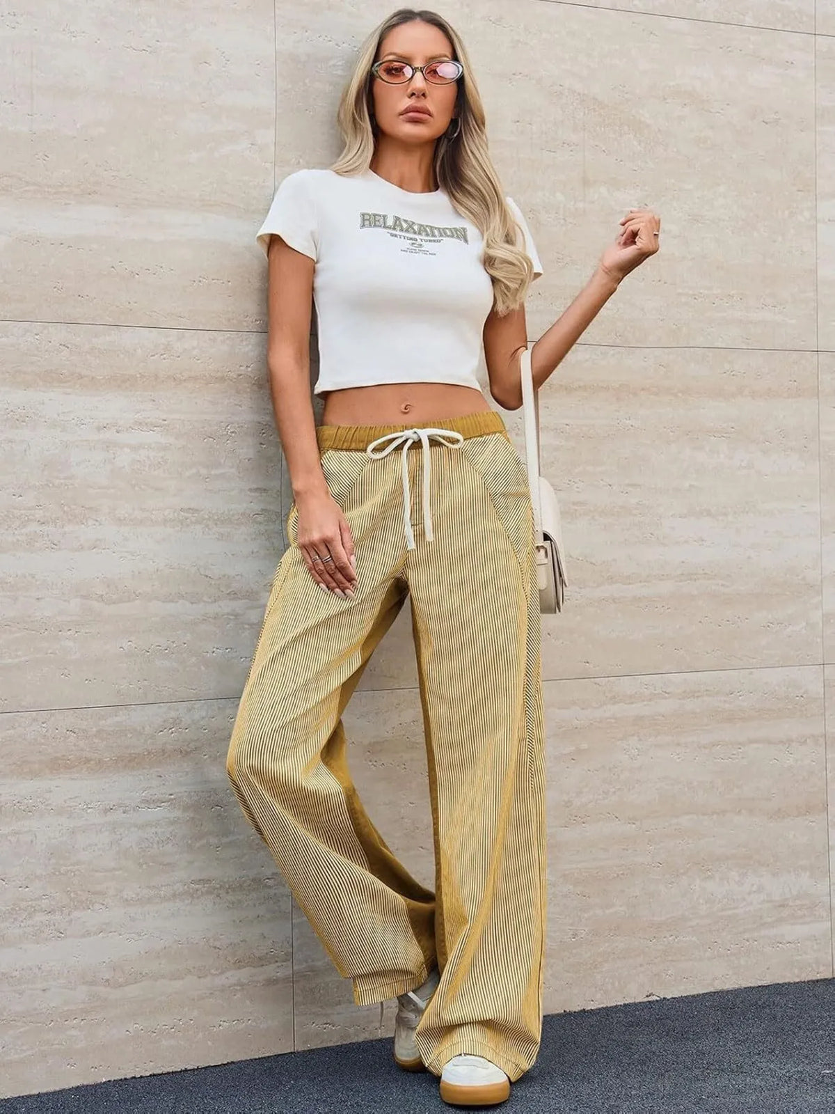 Striped Wide Leg Jeans (19)