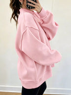 Mock Neck Dropped Shoulder Sweatshirt (16)