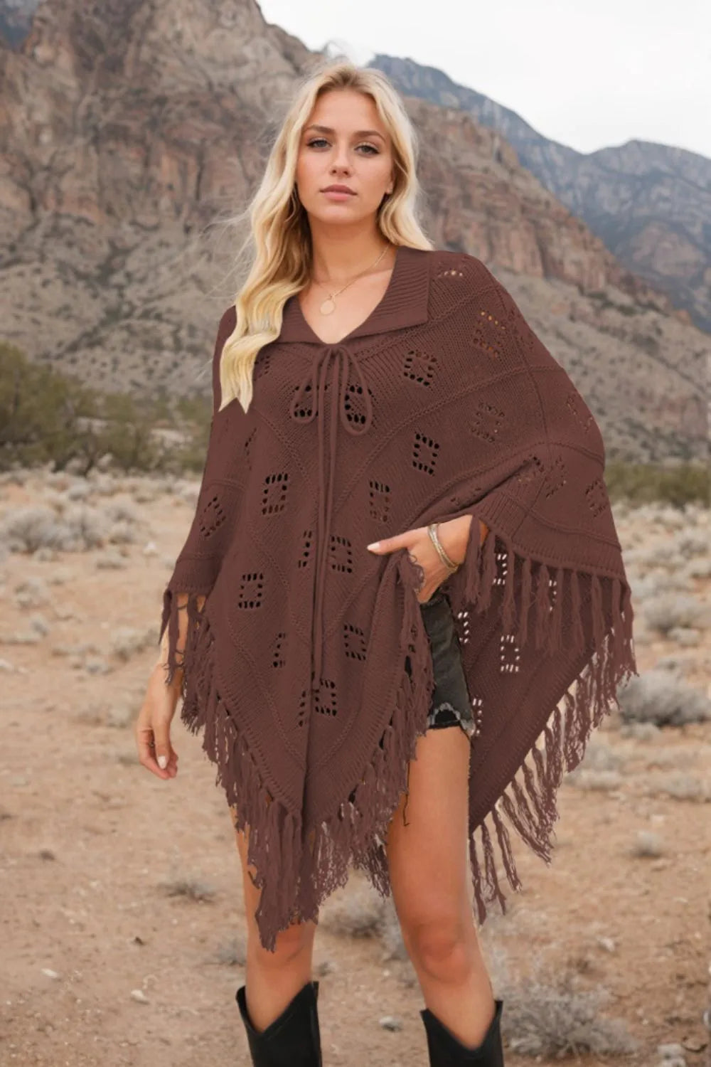 Tassel Hem Knit Cover Up (17)