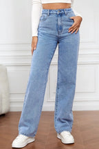 High Waist Straight Jeans (5)