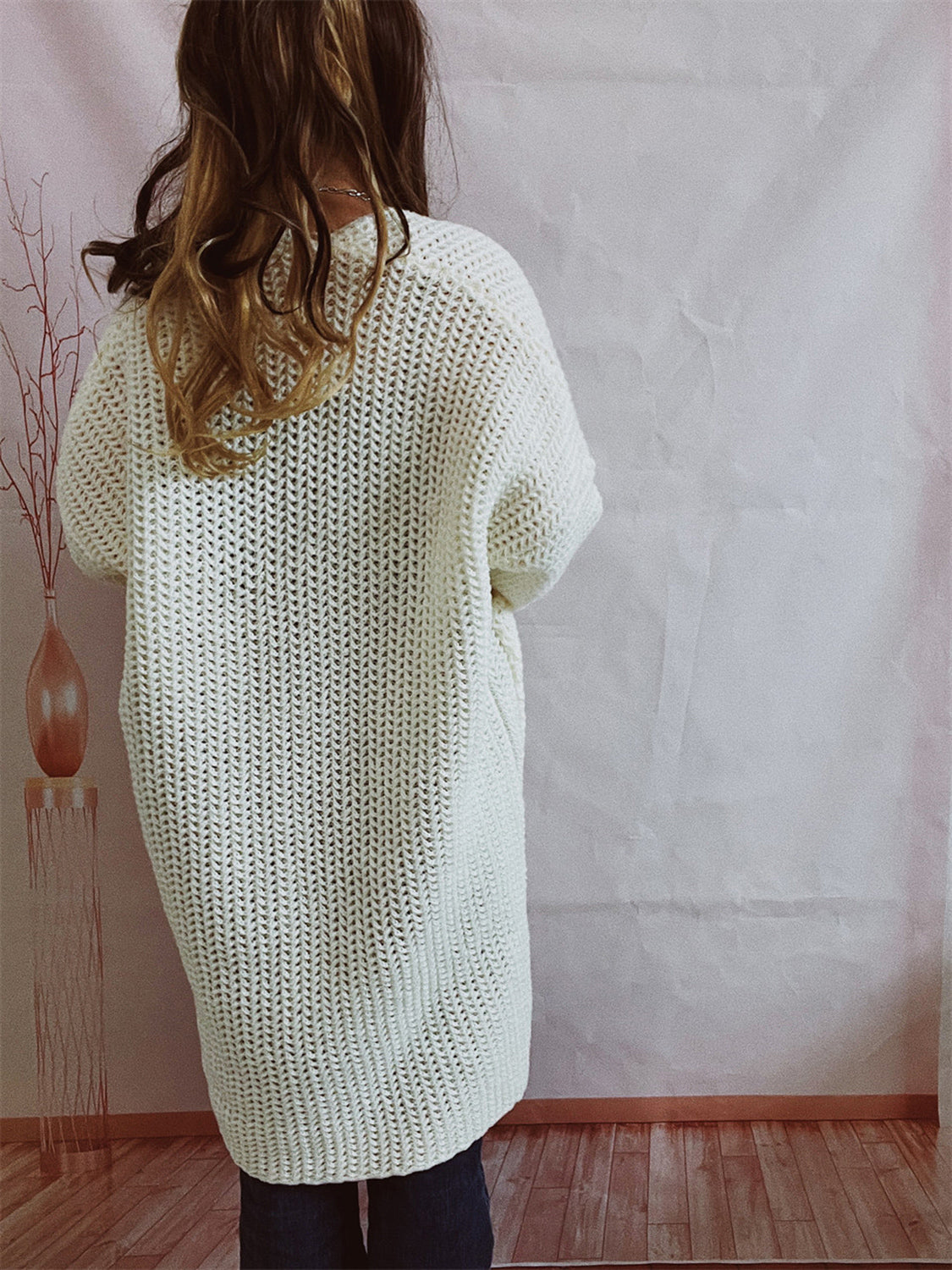 Open Front Long Sleeve Cardigan Pockets (15)