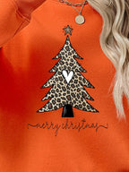 Christmas Tree Graphic Long Sleeve Sweatshirt (26)
