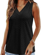 Eyelet V-neck Tank (23)