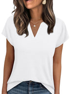 Notched Short Sleeve T-shirt (14)