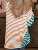 Colorful Striped Oversized T-shirt (8)