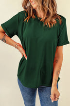 Round Neck Short Sleeve T-shirt (9)