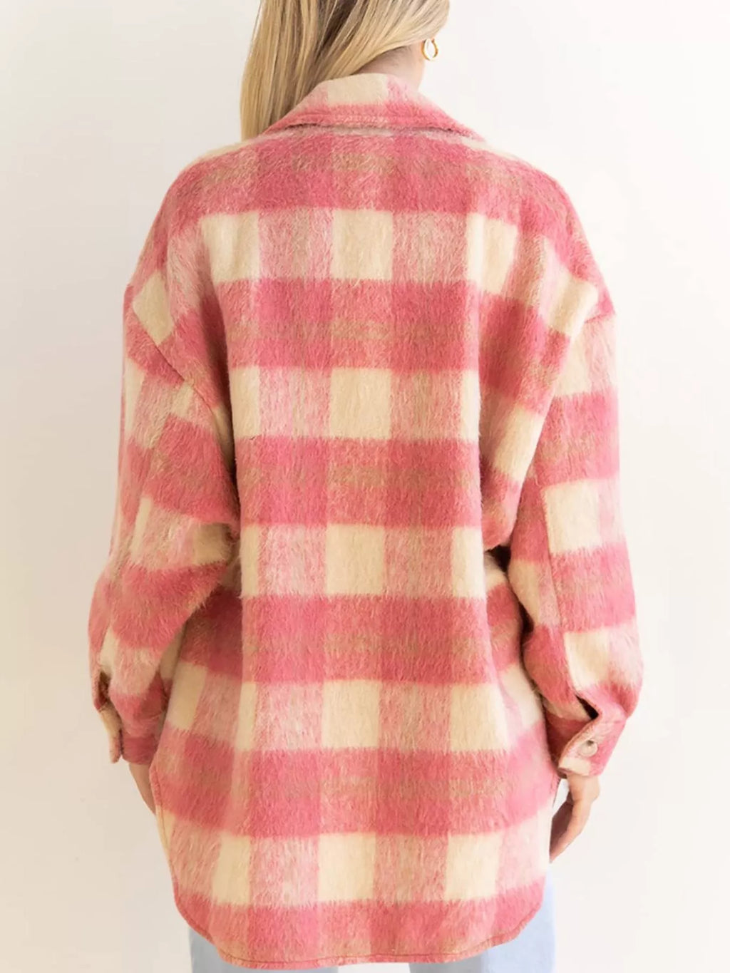 Plaid Button-down Jacket (2)