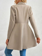 Double-breasted Wool Blend Coat (2)