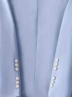 Single-button Long Sleeve Blazer (6)