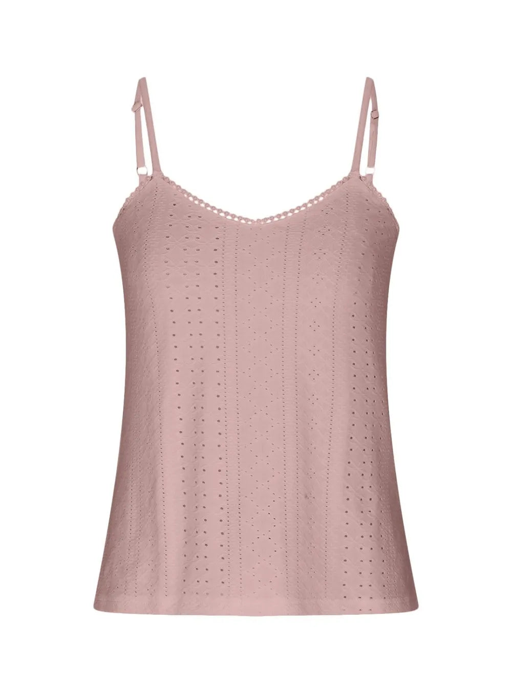 Eyelet Lace Detail V-neck Cami (10)