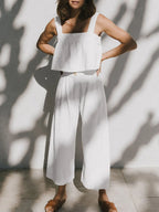 Square Neck Wide Strap Top Pants Set (4)