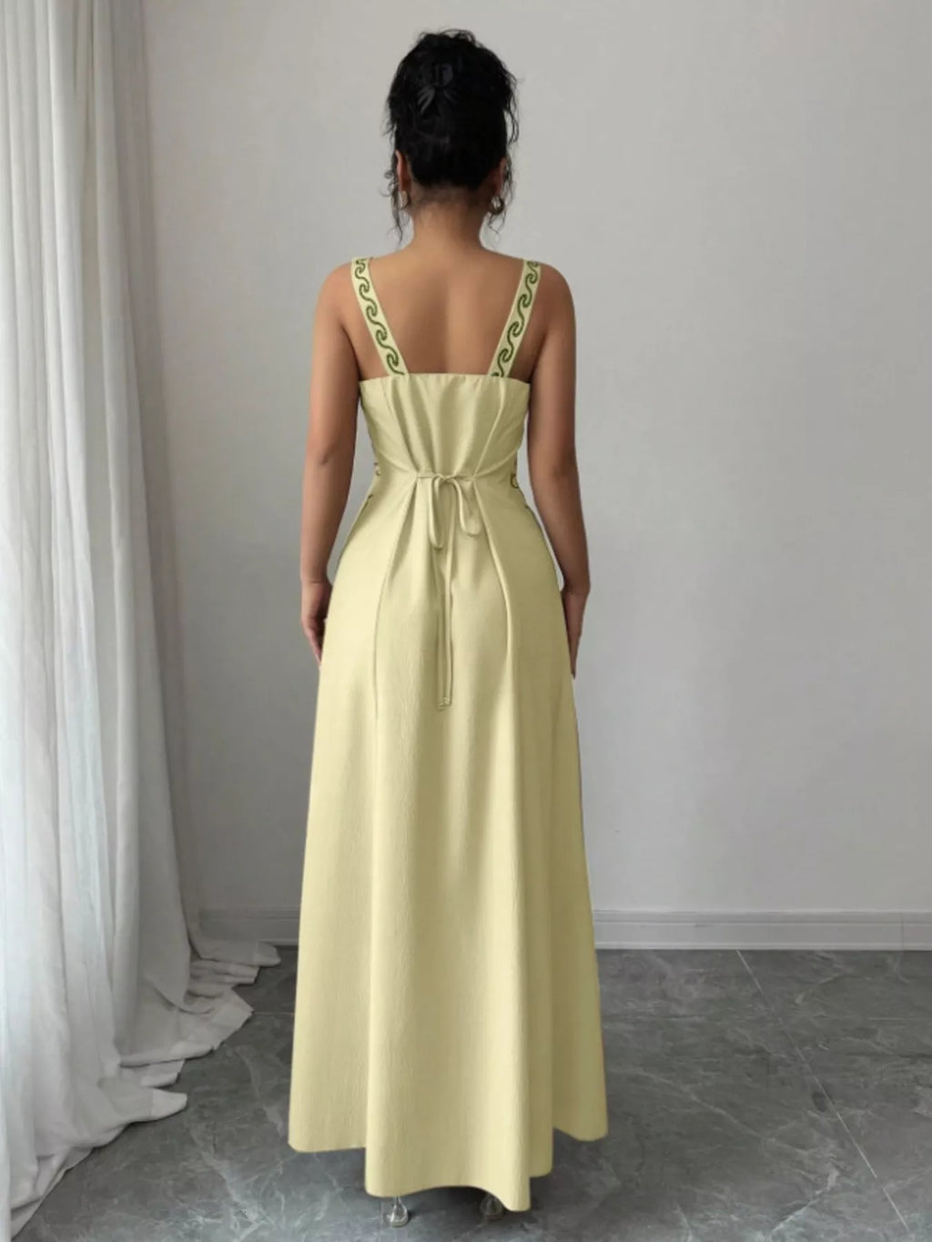 Floral Sleeveless Maxi Dress Side Slit (11)