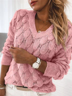 V-neck Knitted Sweater