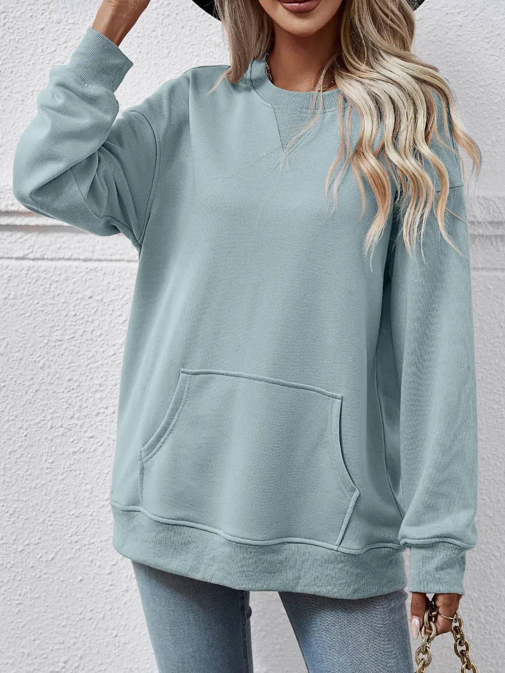 Round Neck Long Sleeve Sweatshirt (10)