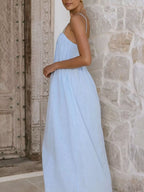 Pleated Bodice Midi Cami Dress (4)