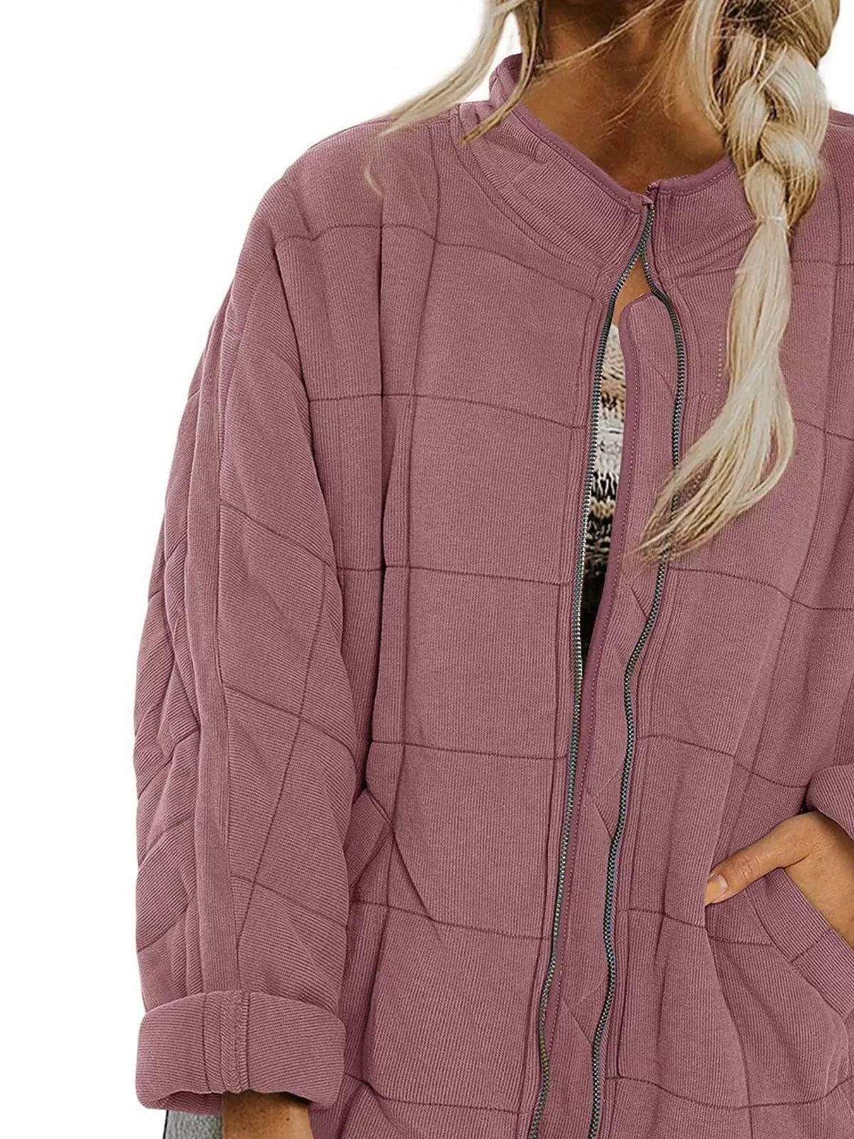 Quilted Zip Up Outerwear (32)