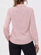 Long Sleeve Satin Blouse (36)
