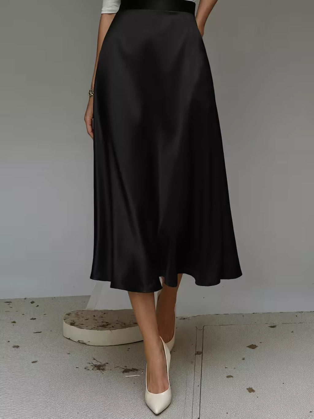 Satin Midi Skirt (8)