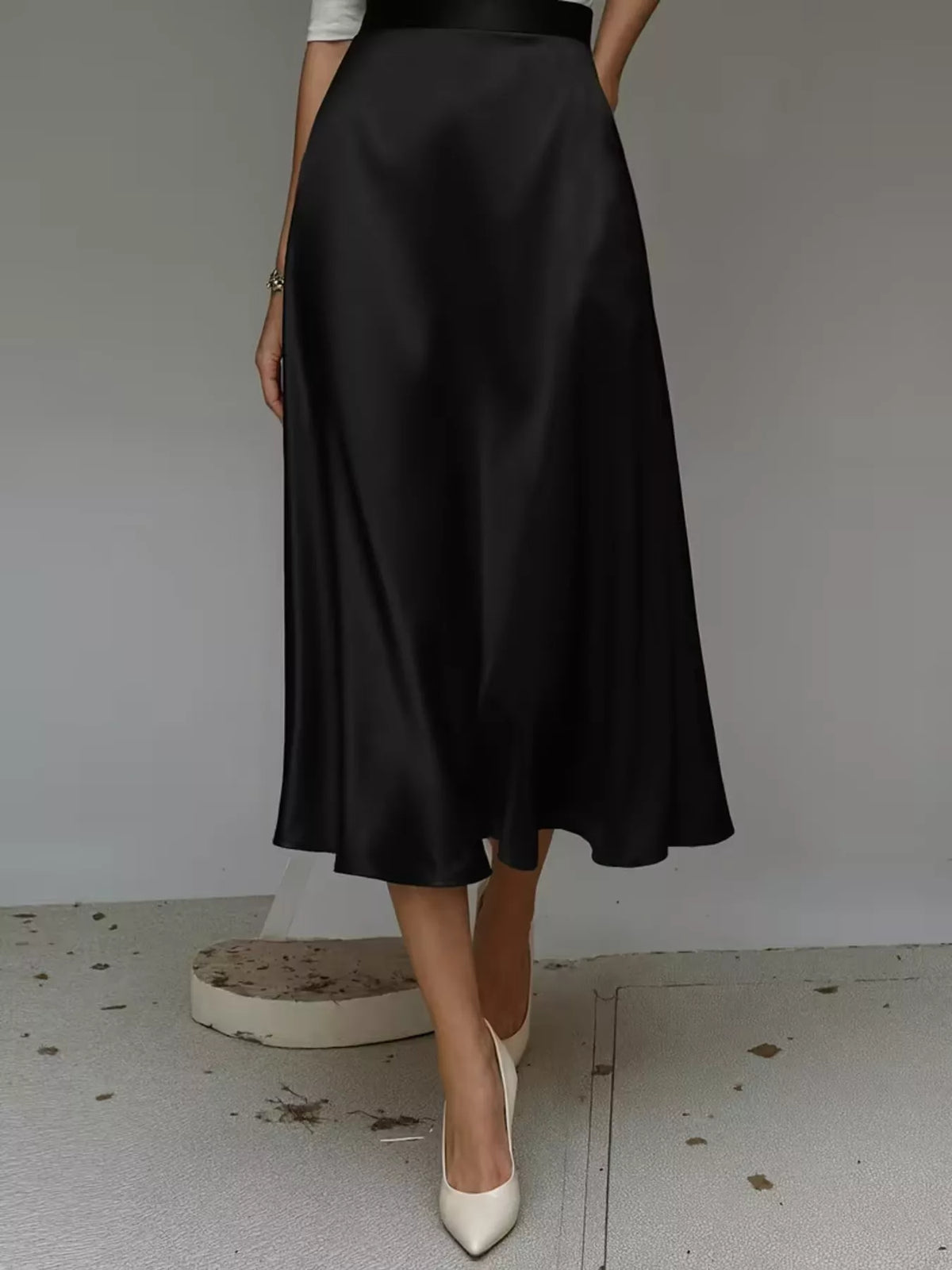 Satin Midi Skirt (8)