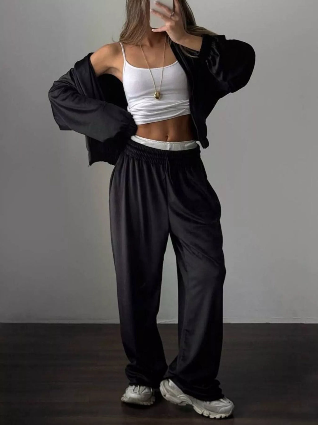 Zip-up Hoodie Joggers Set (7)