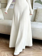 Long Sleeve Ribbed Knit Dress (8)