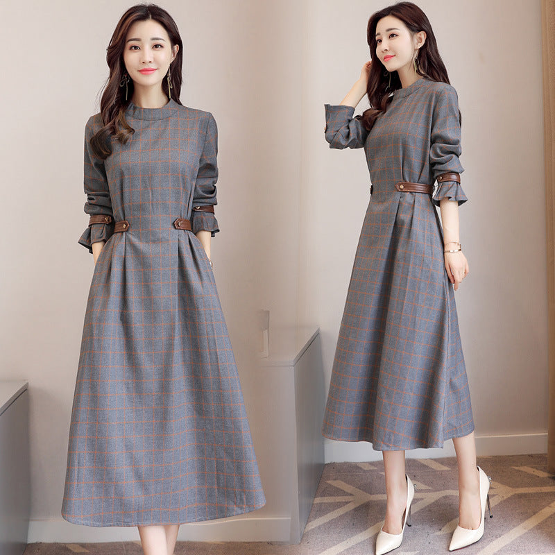 Korean Long Sleeve Long Dress photo 2