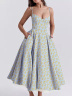 Sweetheart Neck A-line Midi Dress (24)