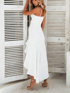 High-low Ruffled Hem Midi Cami Dress (8)