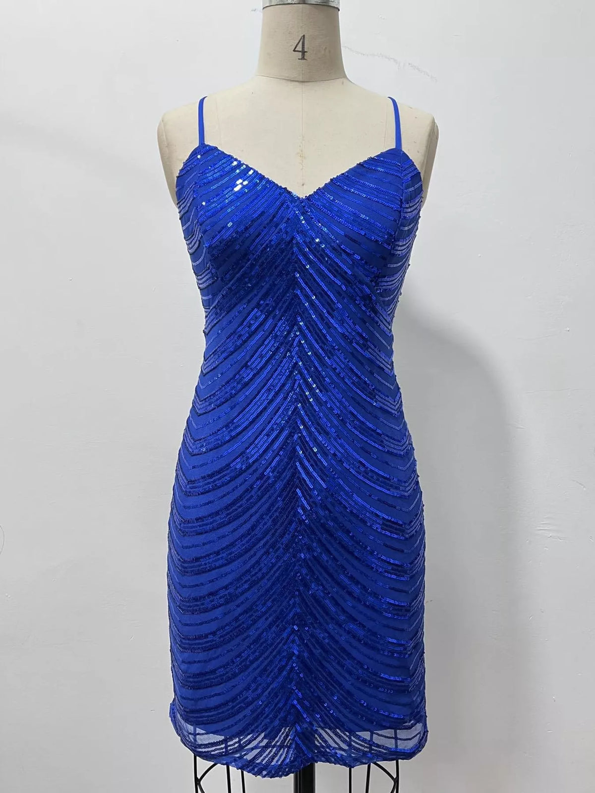 Sleeveless Sequin Embellished Bodycon Mini Cami Dress (11)