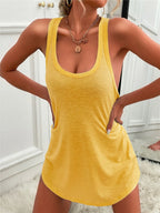 Casual Tank Mini Dress Curved Hem (11)