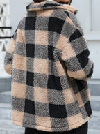 Button Up Drop Shoulder Fuzzy Jacket (12)
