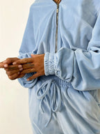 Zip Up Long Sleeve Top Pants Set (3)