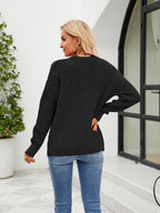 Round Neck Dropped Shoulder Sweater (8)