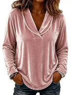 Full Size Velvet Long Sleeve T-shirt Plus (6)